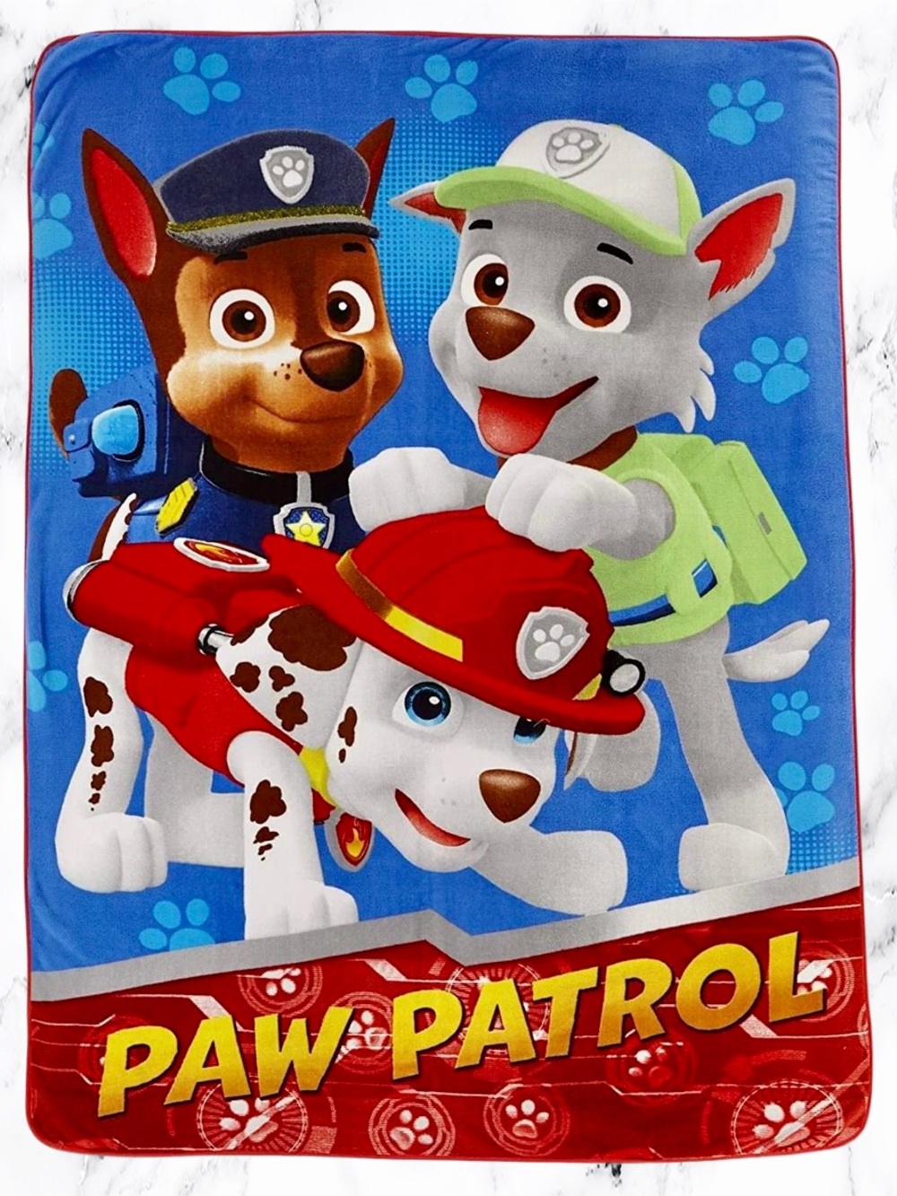 Paw Patrol Ruff Rescue Micro Raschel Soft Blanket Oversized Twin 62”x90”